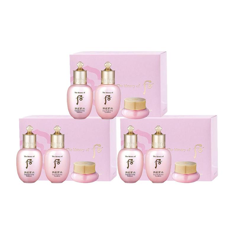 

Набор пробников Gongchen Enjoy Water Elegance увлажняющая вода 20мл*3+эмульсия 20мл*3+крем для лица 4мл*3 The History Of Whoo