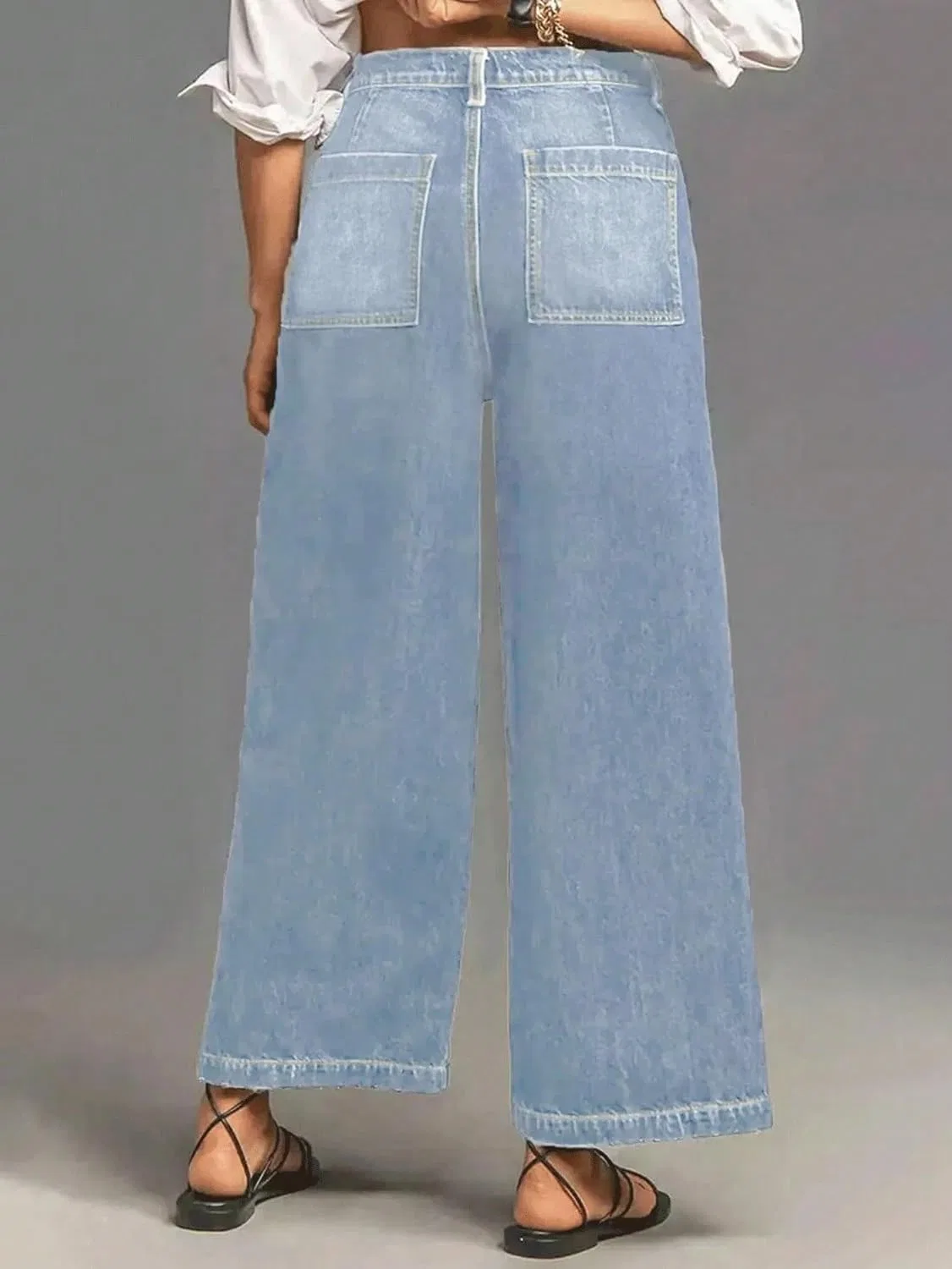 Джинсы свободные Baggy Jeans, Light Wash — фото 3