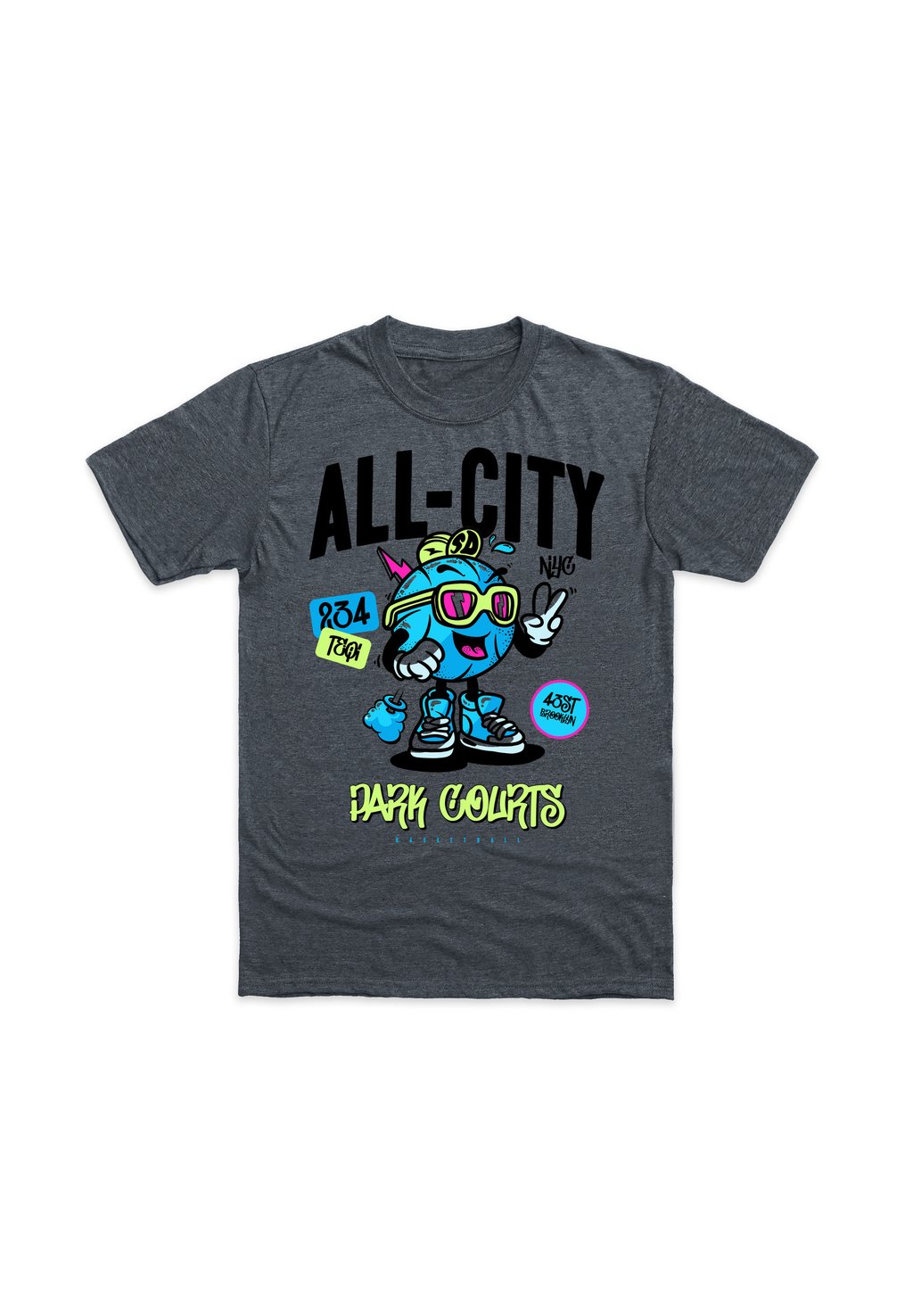 

Футболка с принтом MATT KEELING ALL CITY BALLERS Henry Tiger, цвет Dark Heather Grey