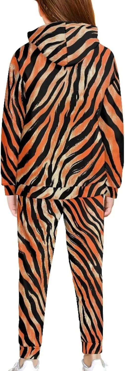 Спортивный костюм для девочек Tiger Print Xpyiqun, 5-12 лет — фото 2