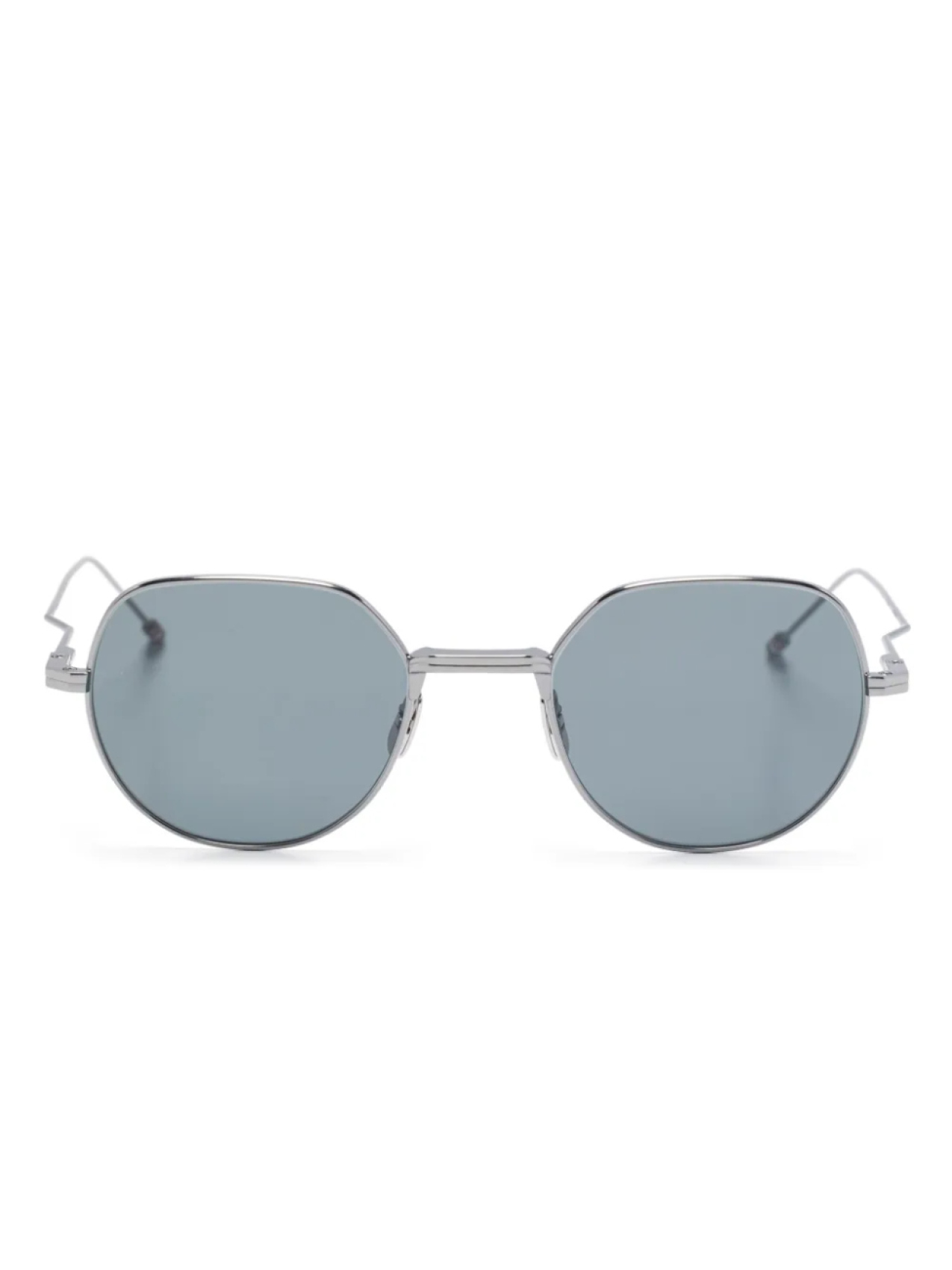 

Солнцезащитные очки в круглой оправе Thom Browne Eyewear, серебряный