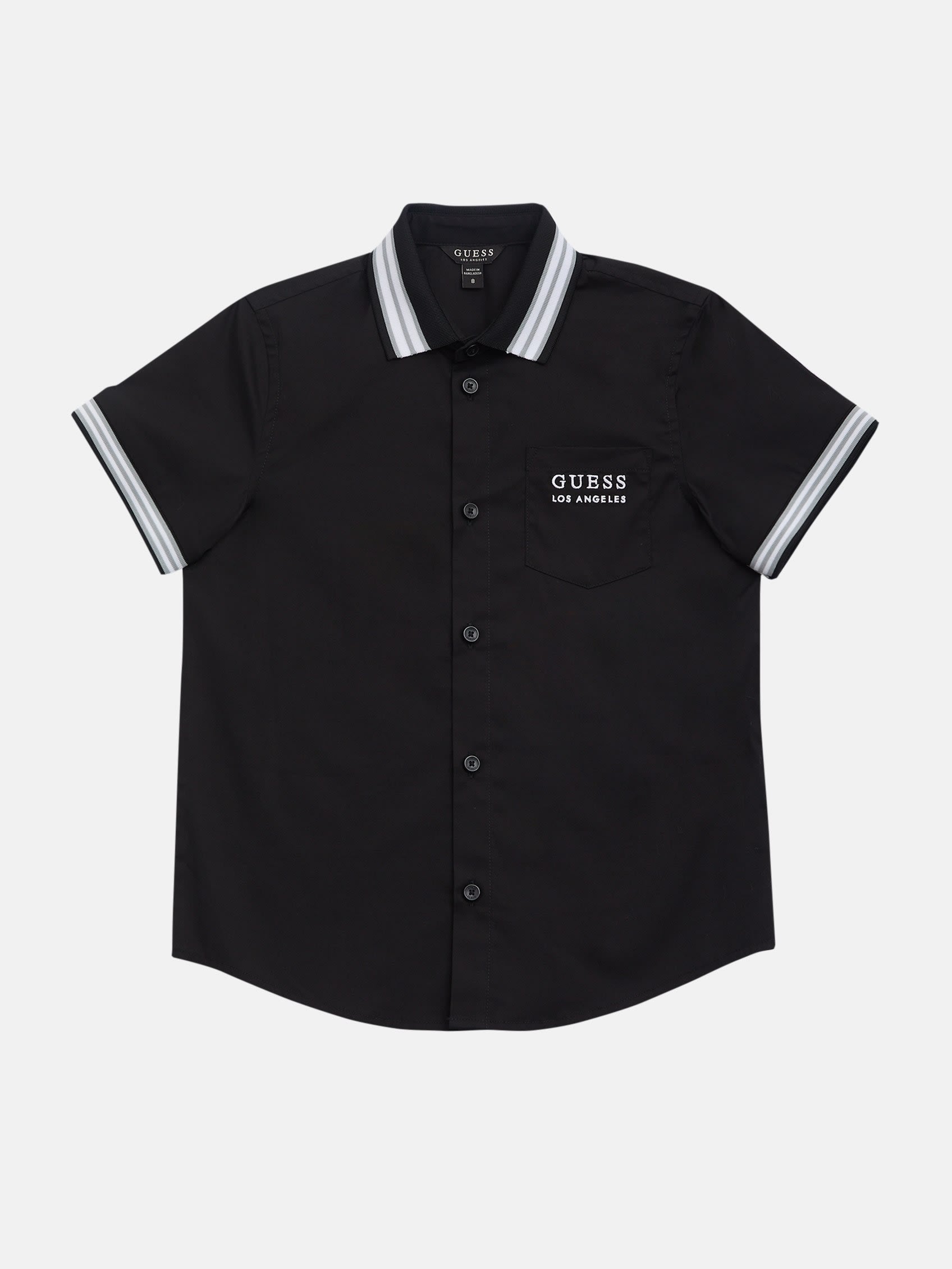 

Рубашка Luke Poplin (7-16) Guess Factory, черный
