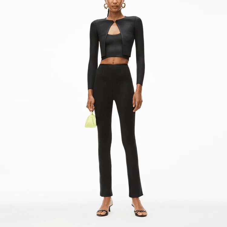 Вязаный топ Alexander Wang Black — фото 3