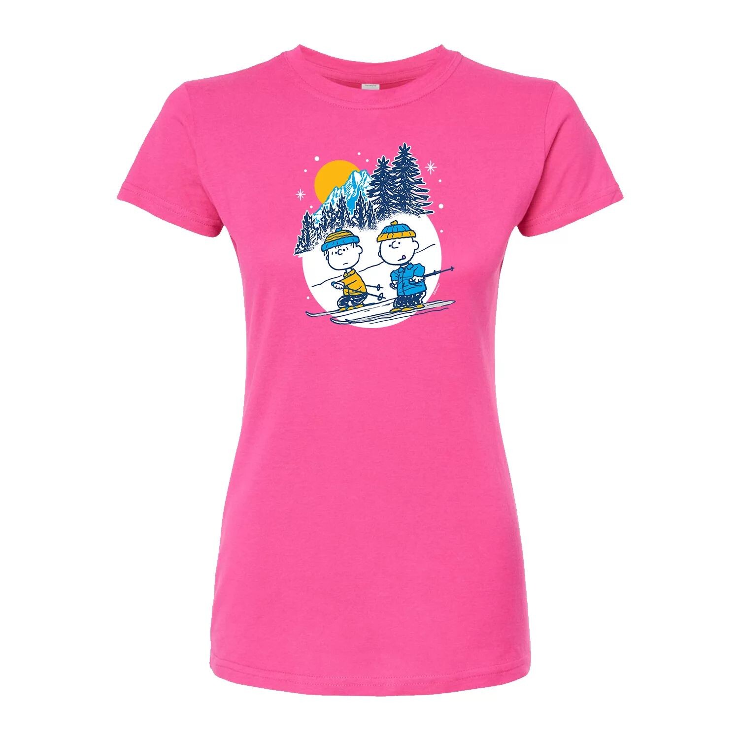 

Футболка с графическим рисунком Juniors' Peaunts Skiing Licensed Character
