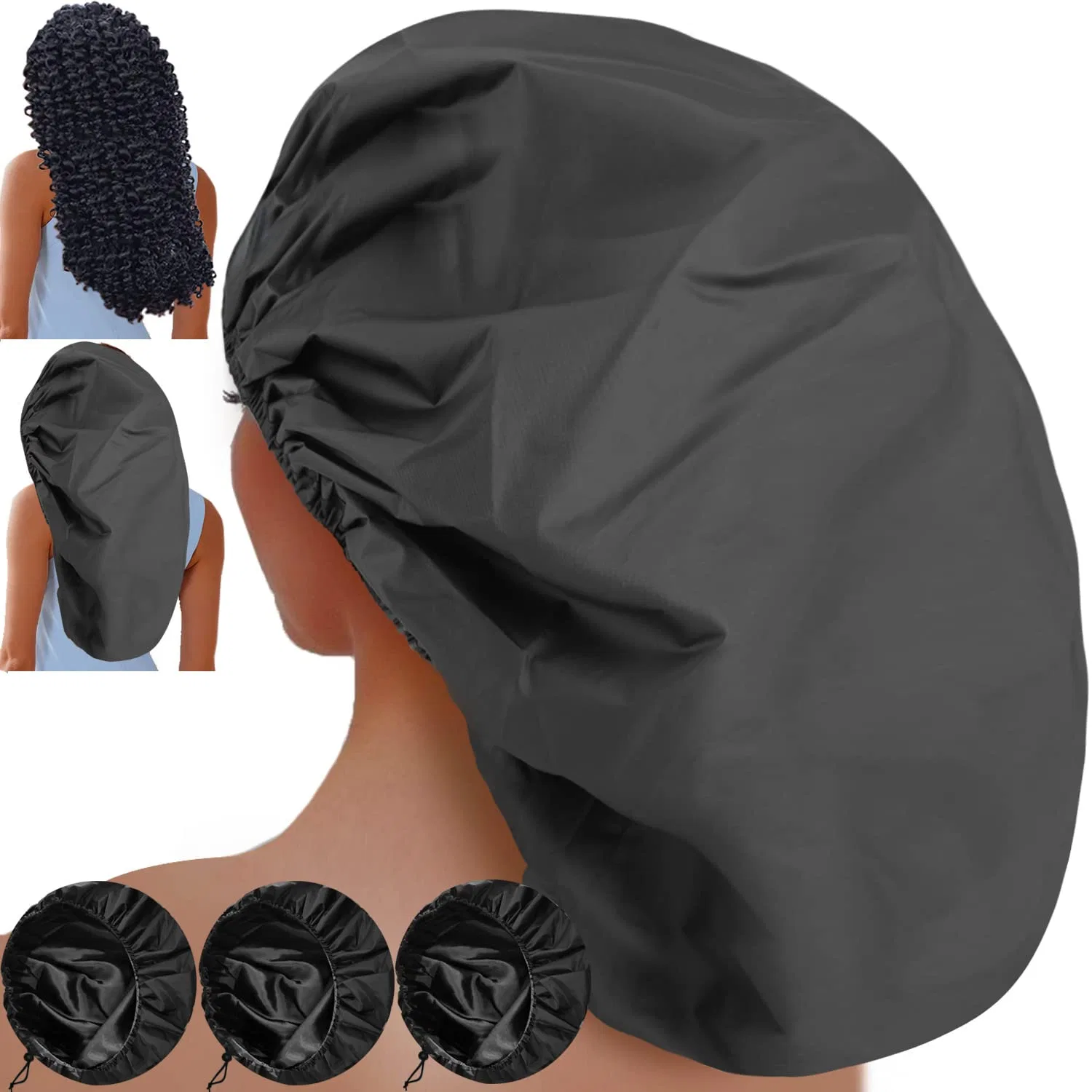 Женская шапочка для душа XXL от Sheomern Sheomern, Black