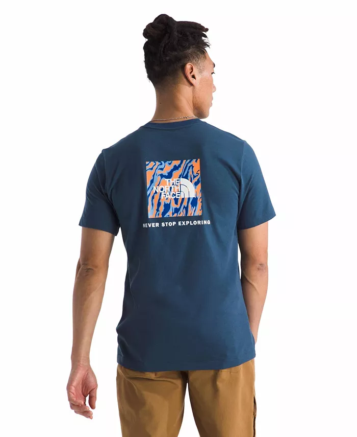 

Мужская футболка с коротким рукавом Core Wavy Lines Box Never Stop Exploring The North Face, синий