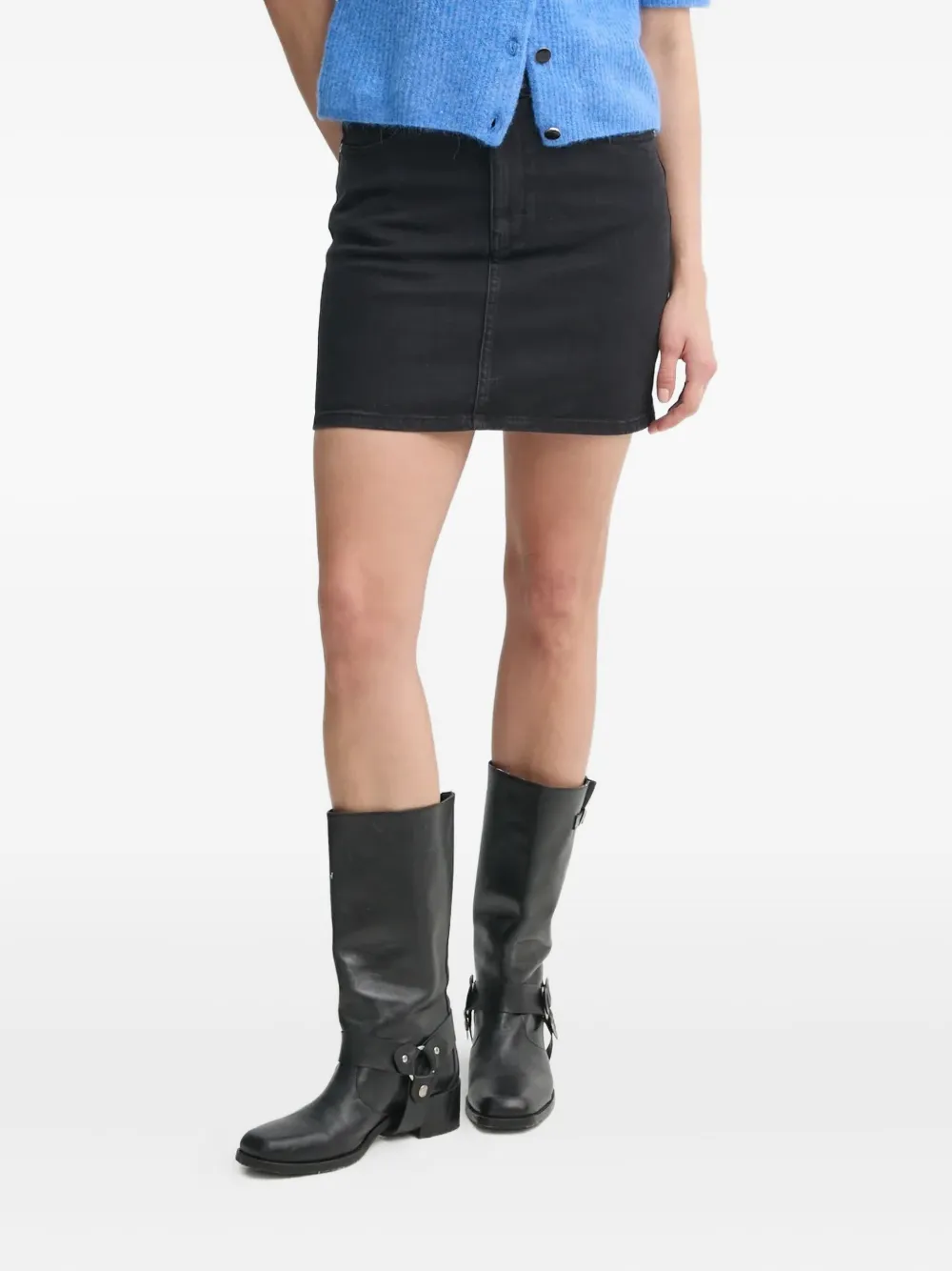 

Джинсовая юбка мини Gestuz, черный