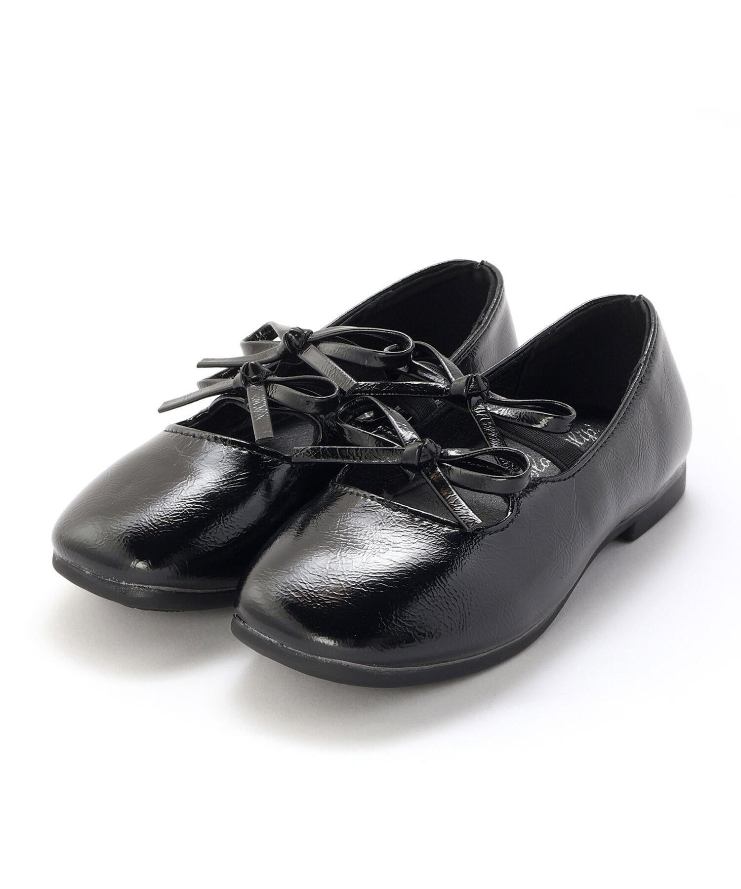 Балетные туфли с двойной лентой (14–20 см) Slap Slip, black