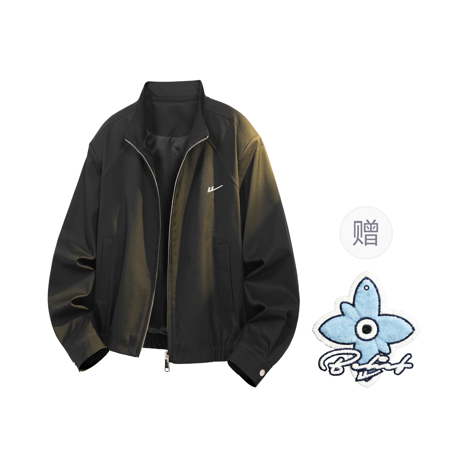 

Куртка женская Stand Collar Moderate Others WARRIOR, черный[free badge+scented sachet charm]