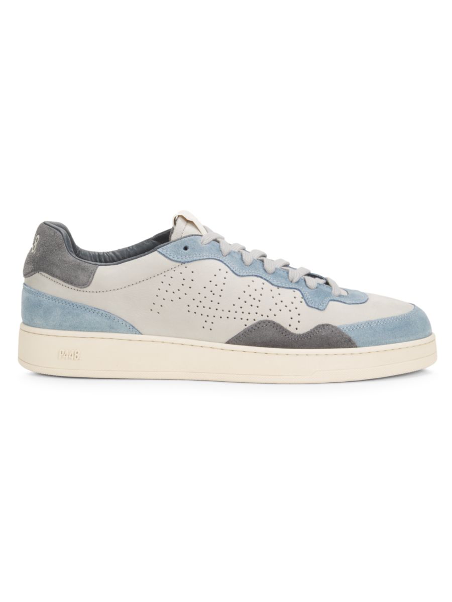 

Низкие кожаные кроссовки Vert Colorblock P448, цвет Grey Dusty Blue