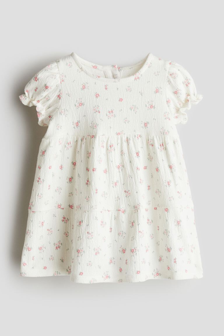 

Платье из джерси со структурой H&M, белый
