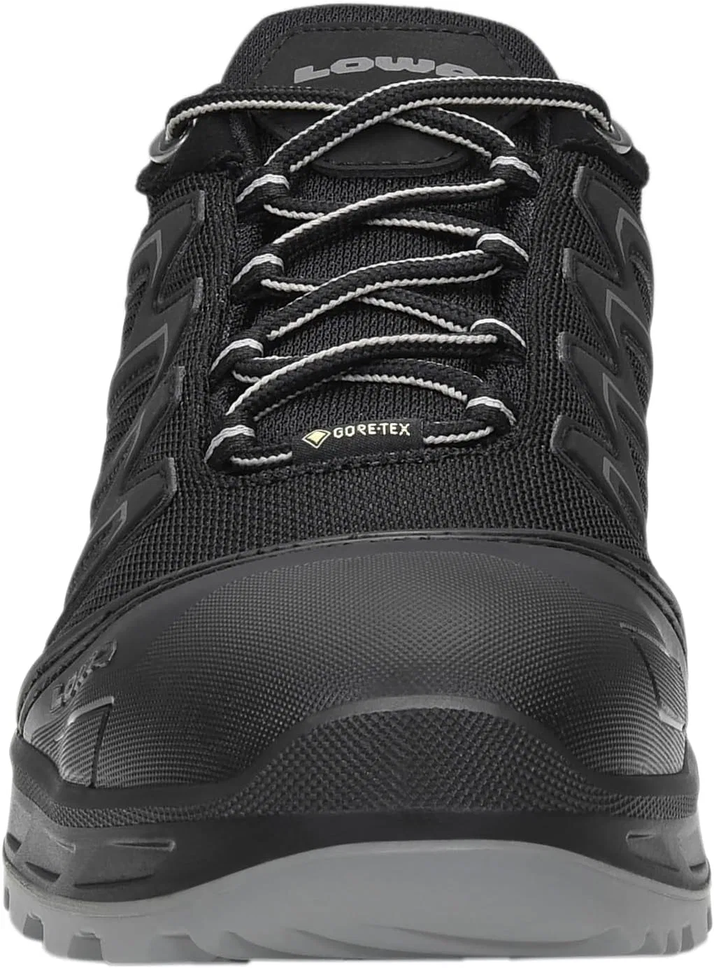 ELTEN Рабочие защитные ботинки LOWA Larrox Work GTX Black-Grey Lo S3 CI, женские и мужские, текстильные, со стальным защитным носком, легкие, спортивные — фото 4