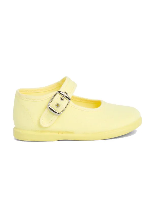Детские туфли tela hebilla Pisamonas, Amarillo Limón