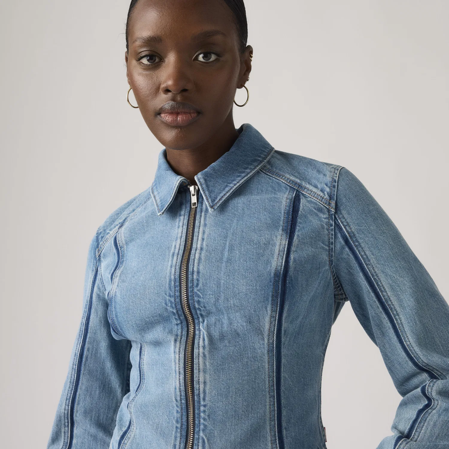 Куртка-тракер Shadow Seamed Levi's, Medium Wash — фото 2