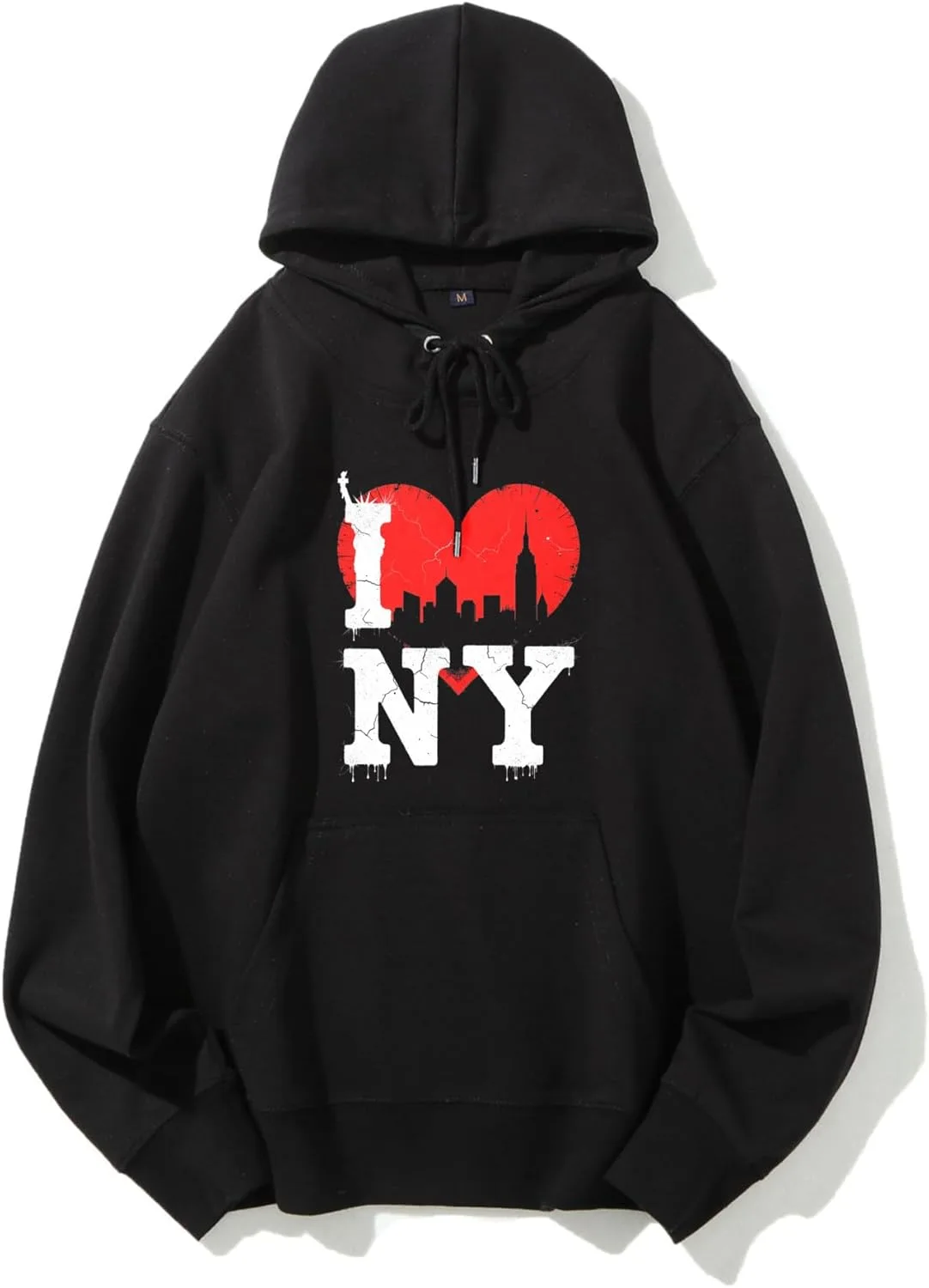 

Толстовка VETALLO с капюшоном и принтом I Love NY City Skyline Heart