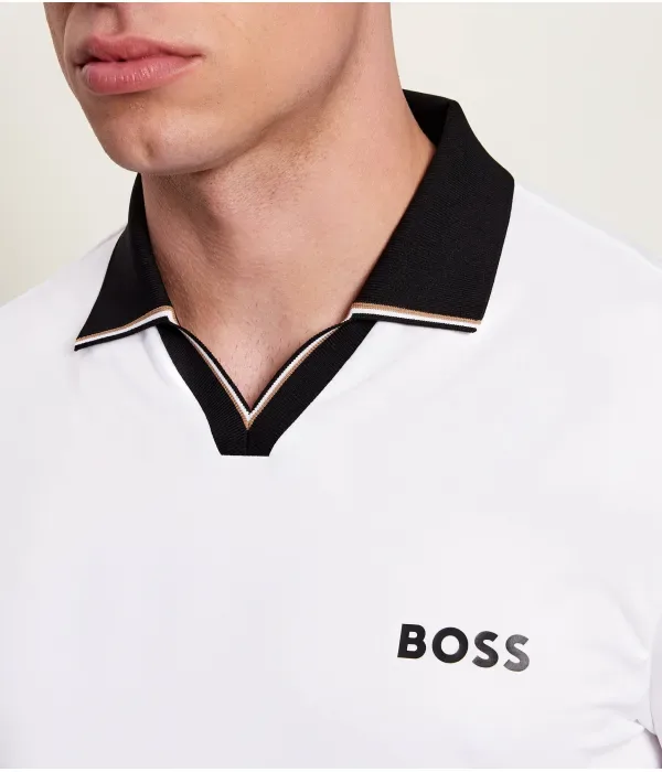 Поло PL_TOC Рассчитано на 2 порции slim fit Boss Green, белый — фото 4
