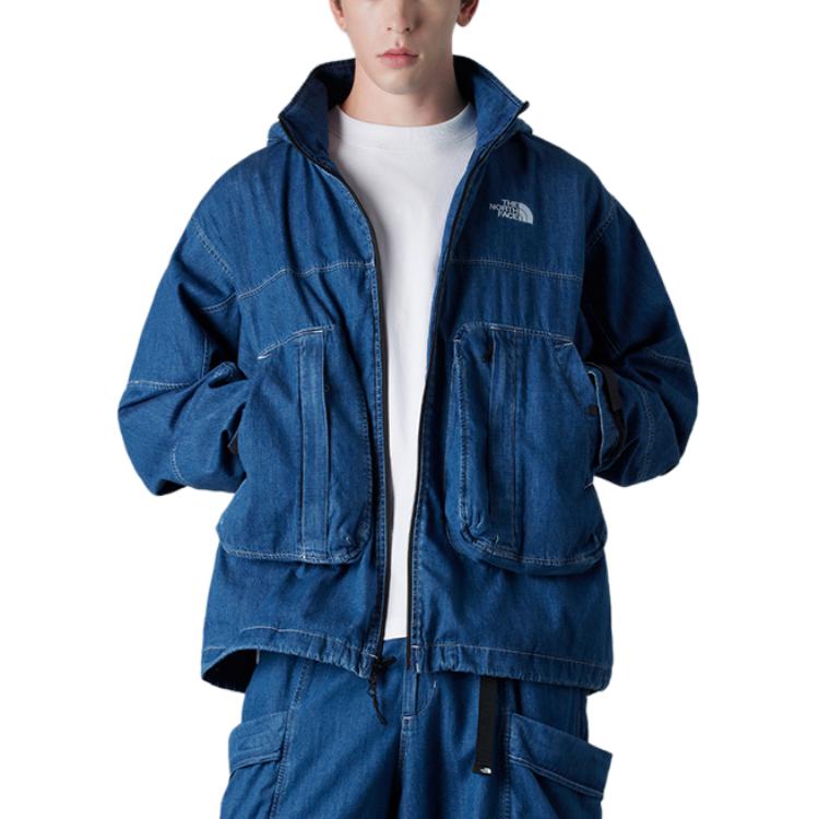 

Джинсовая куртка мужская синяя THE NORTH FACE, Синий, Джинсовая куртка мужская синяя THE NORTH FACE