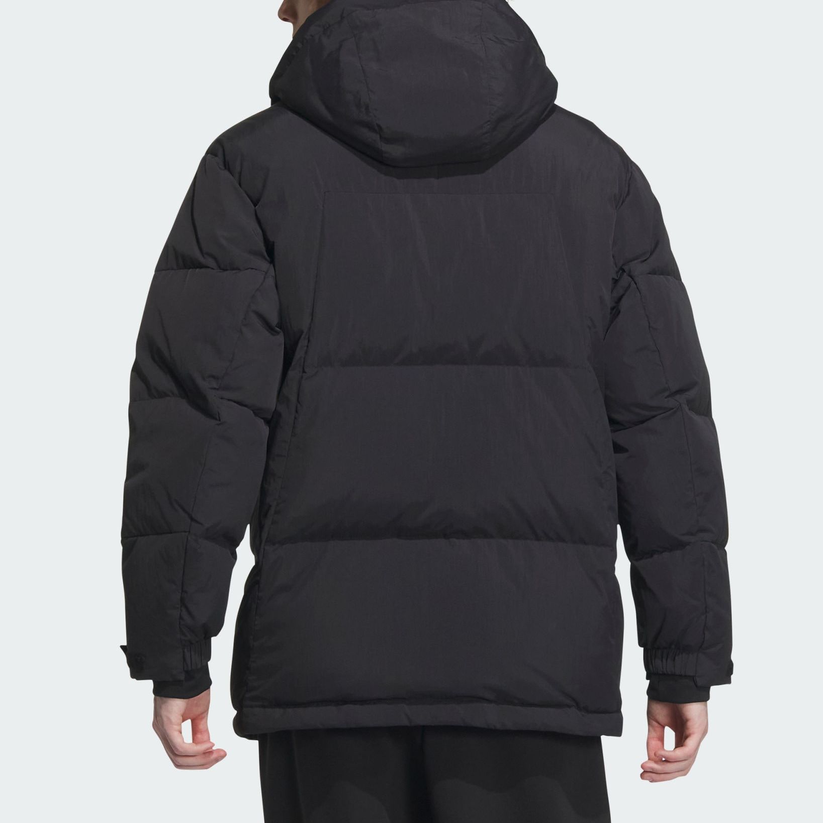 Adidas Мужская пуховая куртка черный черный серый, Black/Black/Gray — фото 4
