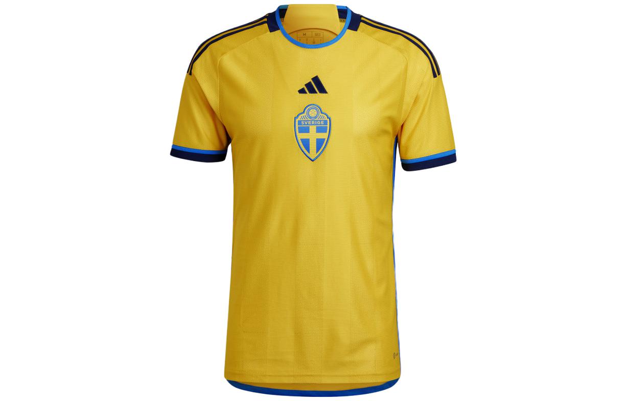 

Футболка домашняя Швеция 22 Adidas, восточно-желтая