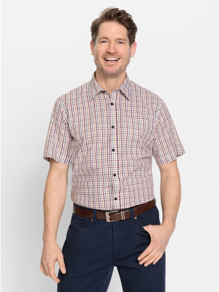 

Рубашка с короткими рукавами темно-синего и бордового цветов WITT WEIDEN