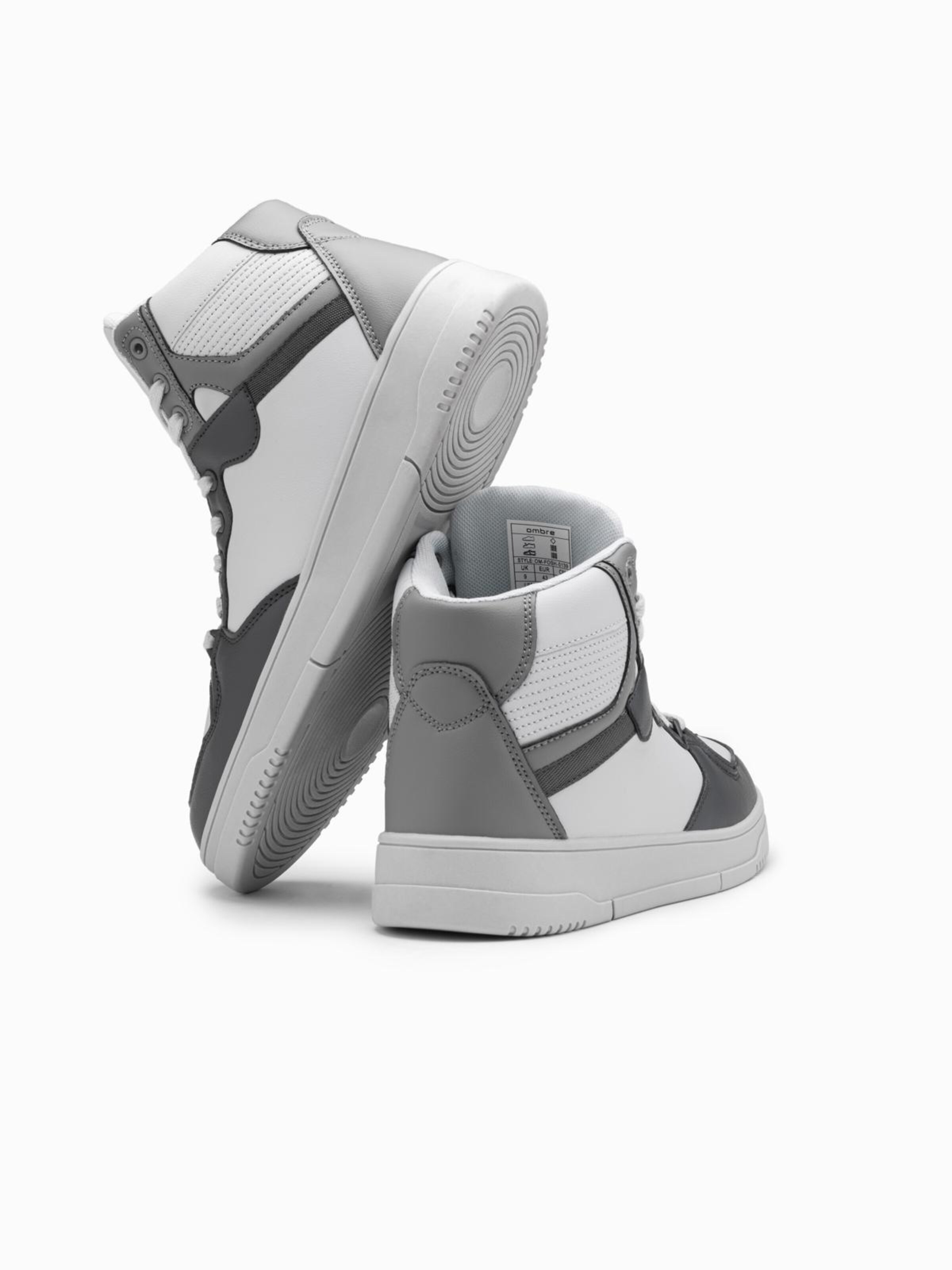 Ombre Кроссовки High-Top 'Fosh-0139' в цвете Grey, Anthracite — фото 4
