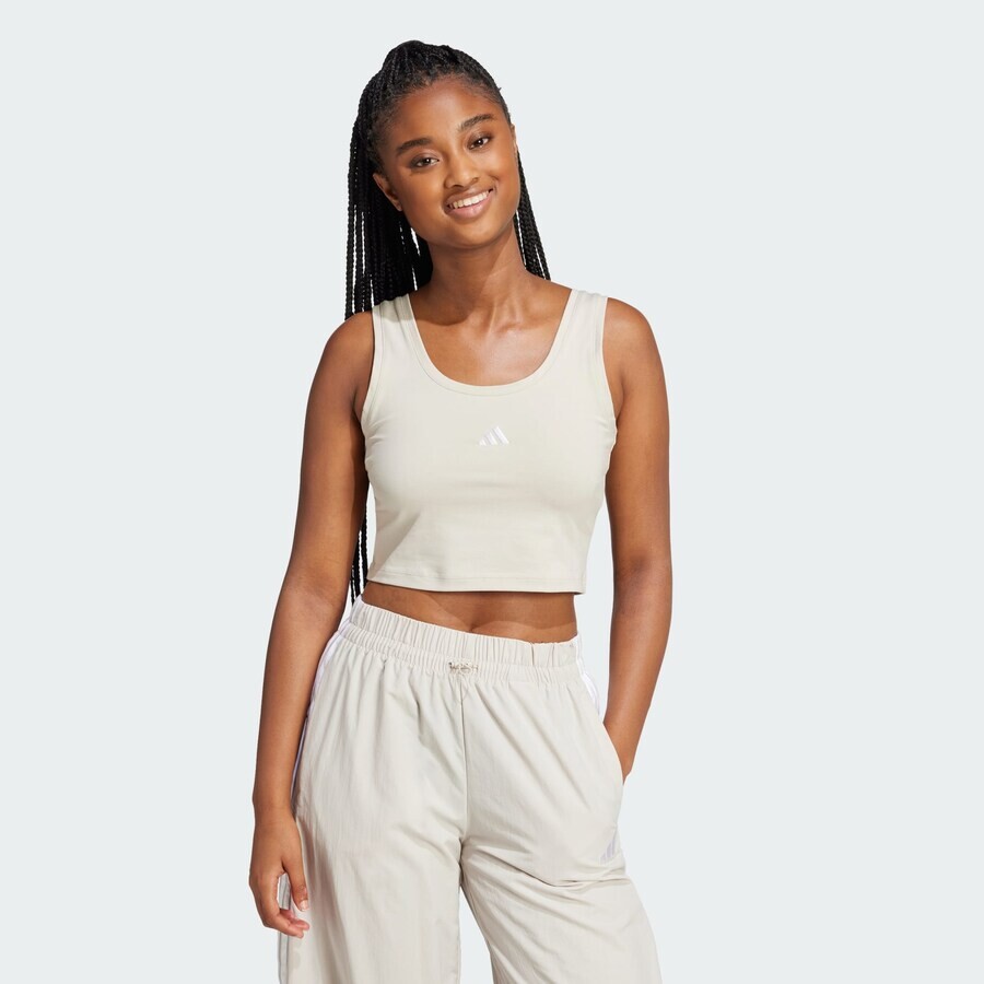 Майка ADIDAS SPORTSWEAR Sports Top Essentials, светло-серый — фото 2
