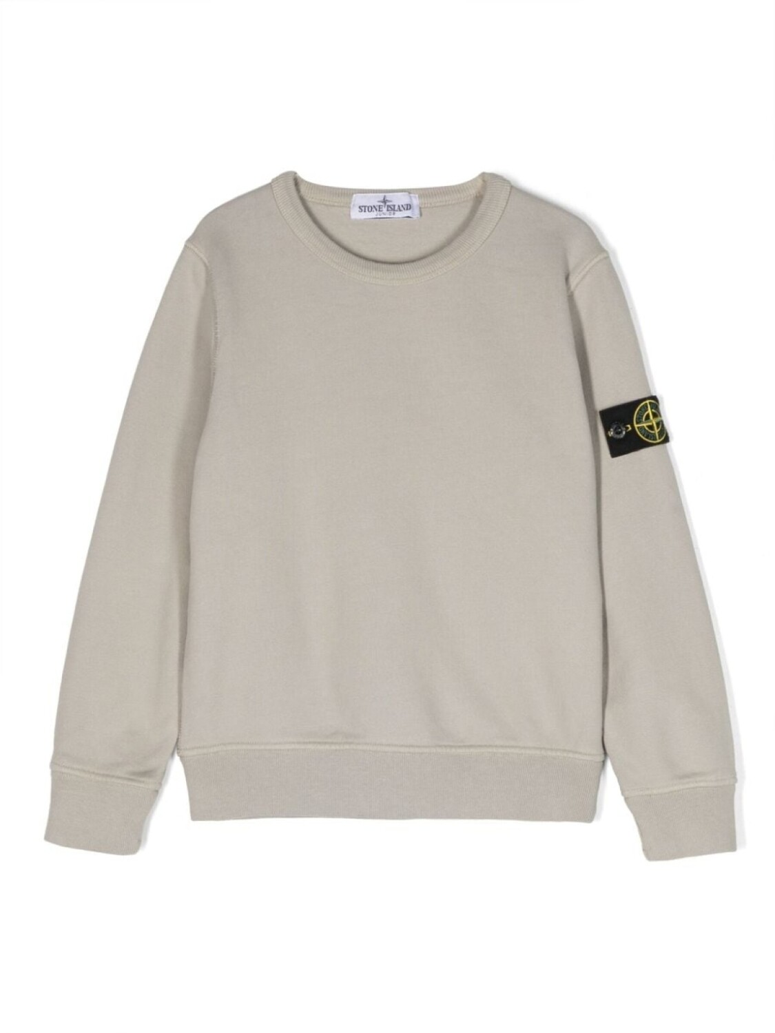 

Stone Island Junior толстовка с нашивкой Compass, серый