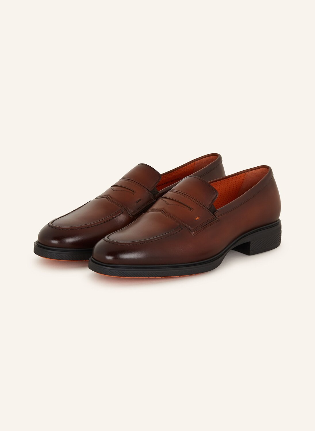 

Лоферы легкие Santoni, коричневый