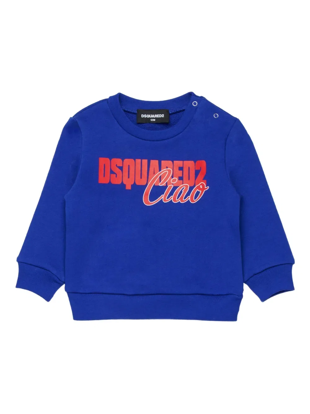 Толстовка с круглым вырезом и длинными рукавами Dsquared2 Kids, синий