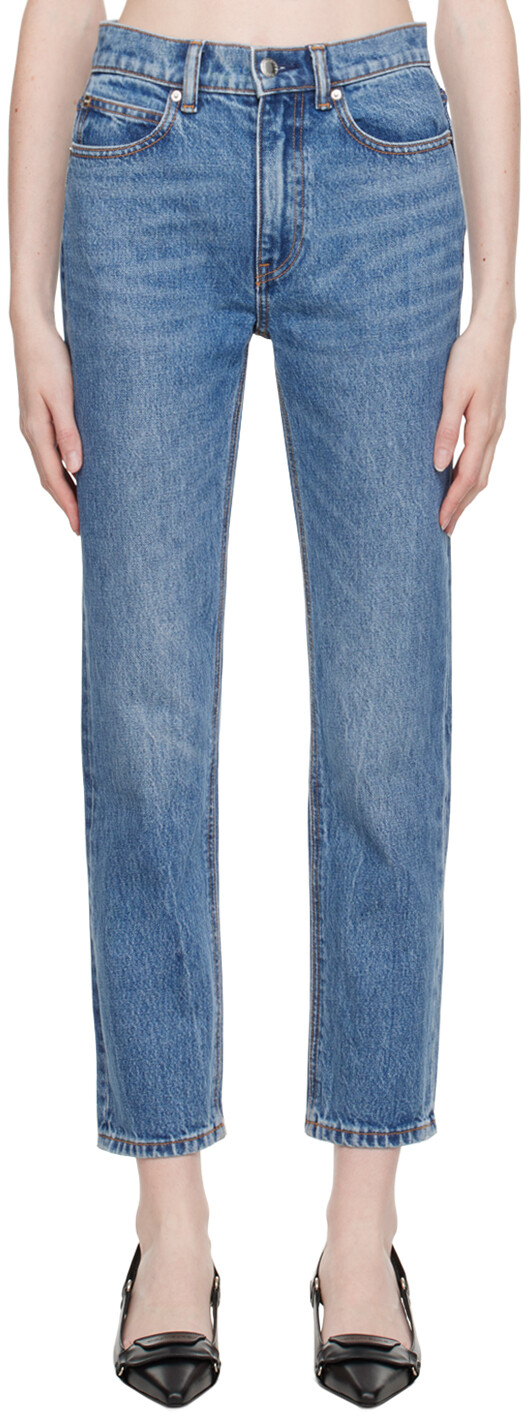 

Alexander Wang Синие джинсы Stovepipe