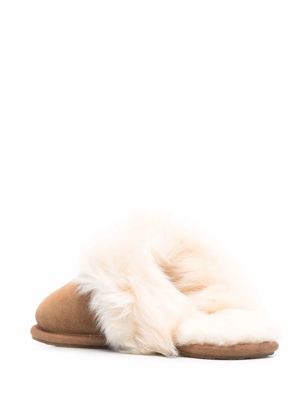 Слиперы Scuff Sis с мехом UGG, коричневый — фото 3