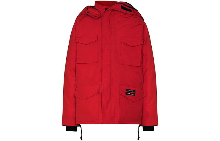 Y/Project Коллекция Совместная Пуховая Куртка Мужская Красная Canada Goose — фото 2