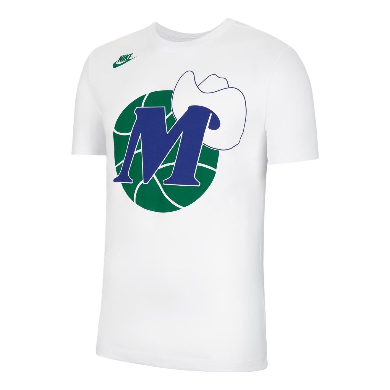 

Футболка Nike NBA Alphabet Printing Basketball Round Neck Pullover Short Sleeve Dallas Mavericks White CT9922-100