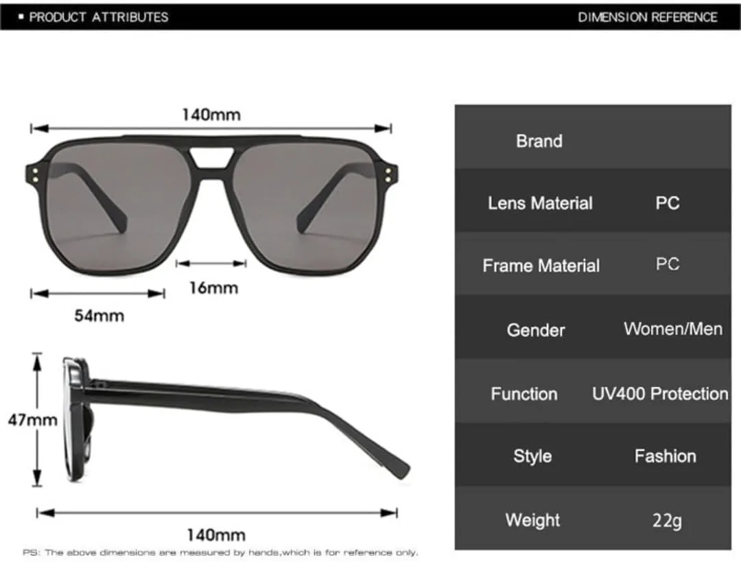 

Ретро солнцезащитные очки с двойной перемычкой для женщин, модные декоративные очки, солнцезащитные очки UV400 для мужчин, трендовые VRTRFFTR, Black Gray