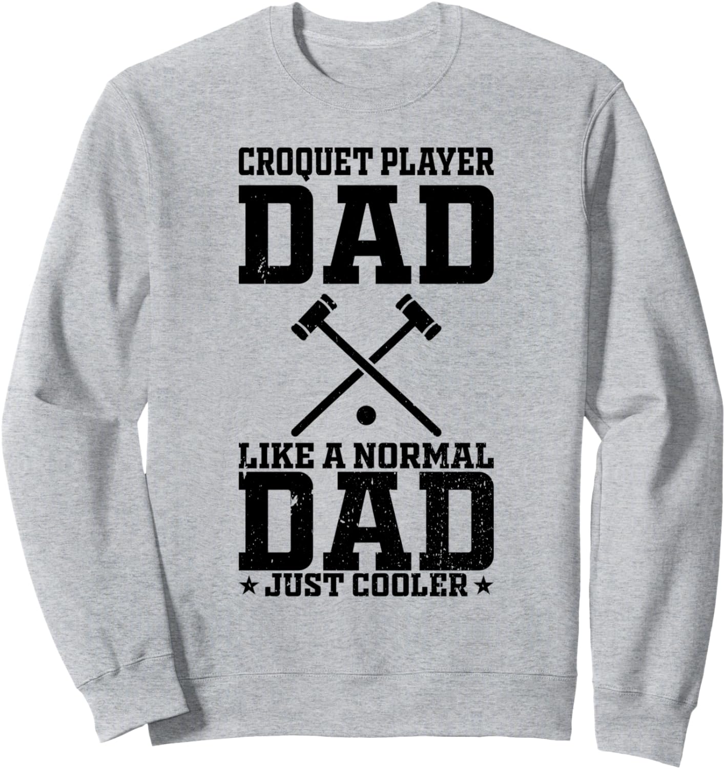 

Толстовка, Отец игрока в крокет одет в толстовку Just Cooler, как и любой другой отец Croquet Game Daddy Croquet Player, серый