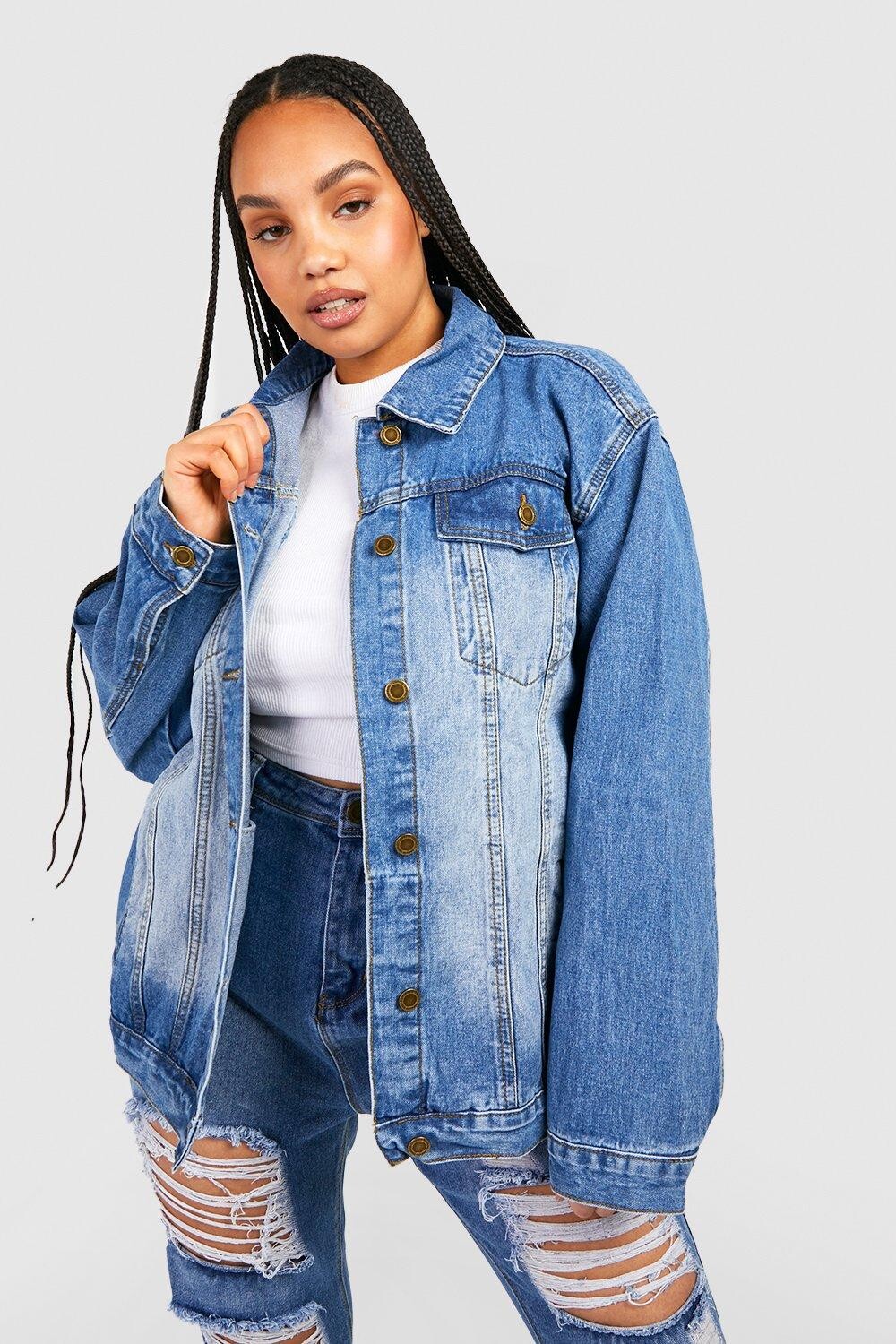 

джинсовая куртка оверсайз Boohoo, синий