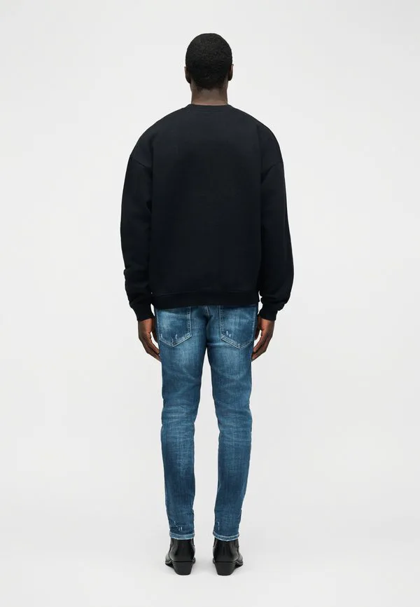 Фирменная толстовка свободного кроя с круглым вырезом Dsquared2, Black — фото 4