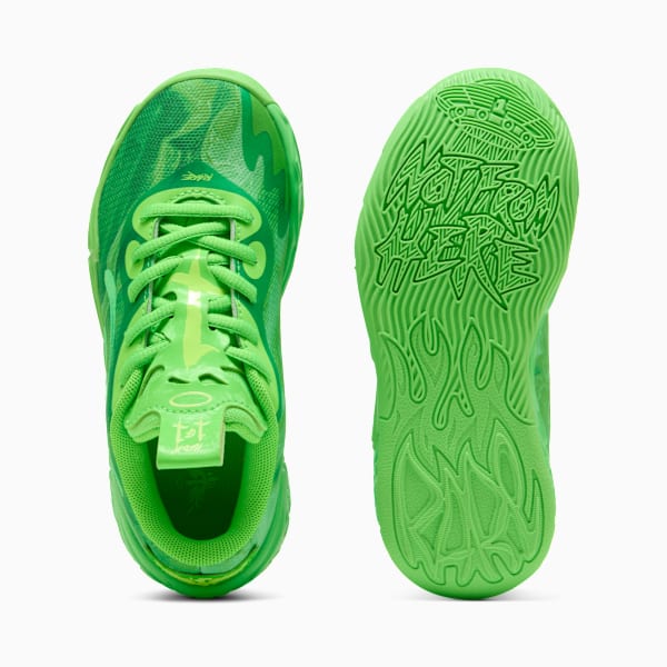 Баскетбольные кроссовки для маленьких детей Puma X Lamelo Ball Mb.04 Lo Team, зеленый — фото 4
