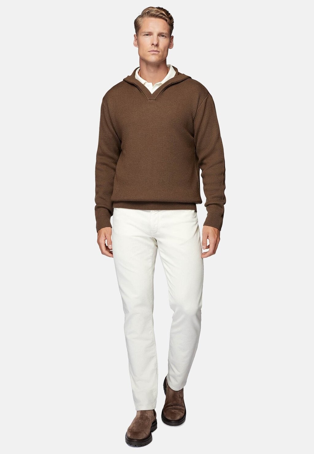 

Толстовка с капюшоном Boggi Milano, коричневый