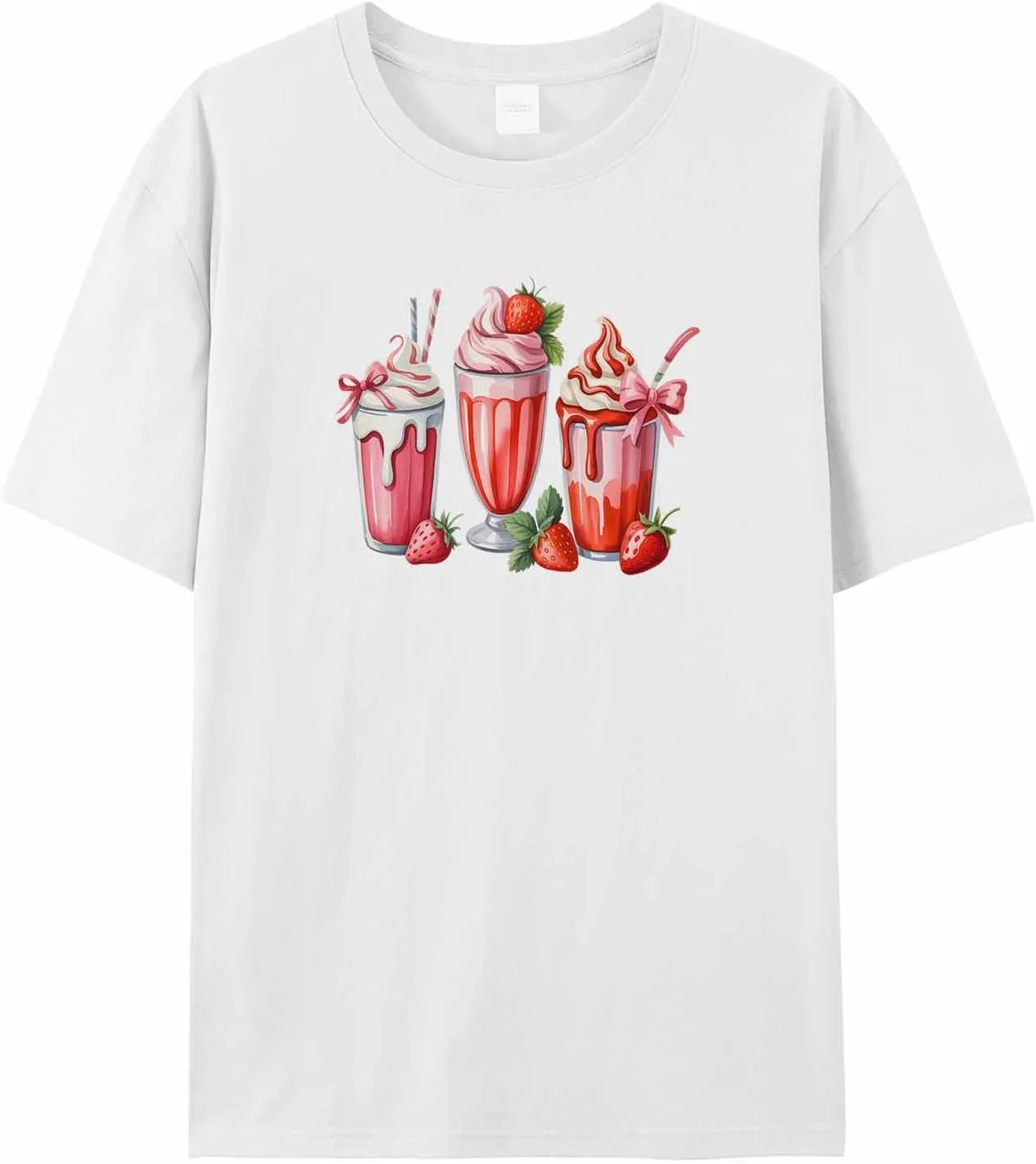 

Мужская футболка Drinking Strawberry с коротким рукавом jdudh