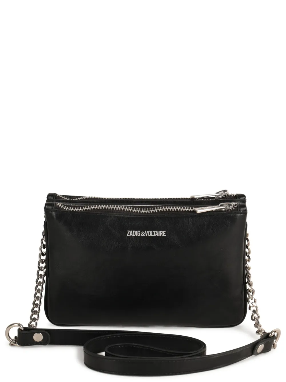 

Сумка на плечо с двойной молнией Zadig & Voltaire Kids, черный