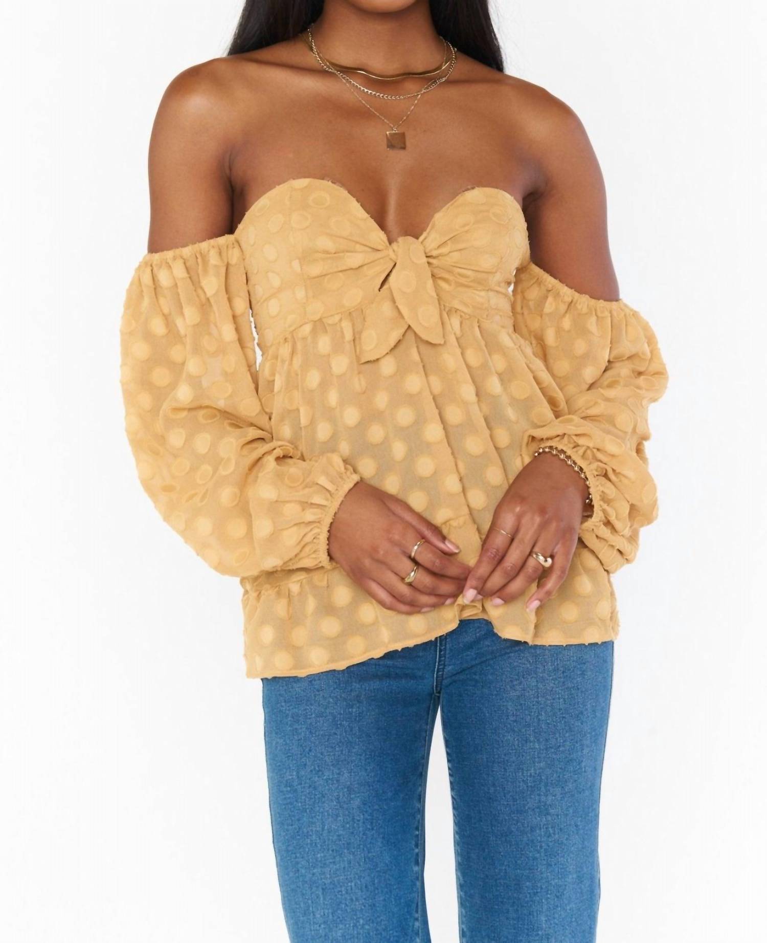 

Топ Nita в золотую точку Show Me Your Mumu, цвет gold dot