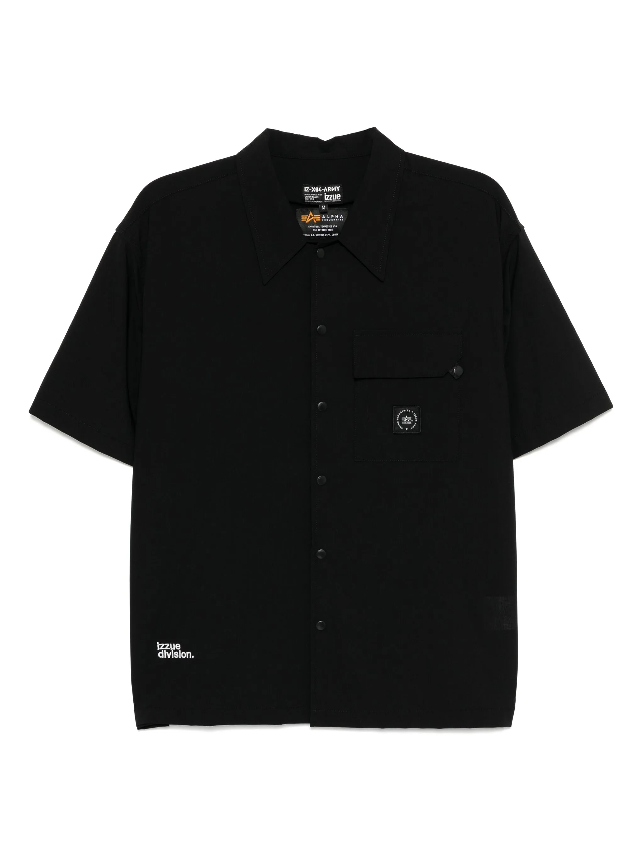 

Рубашка с нашивкой-логотипом Izzue, черный