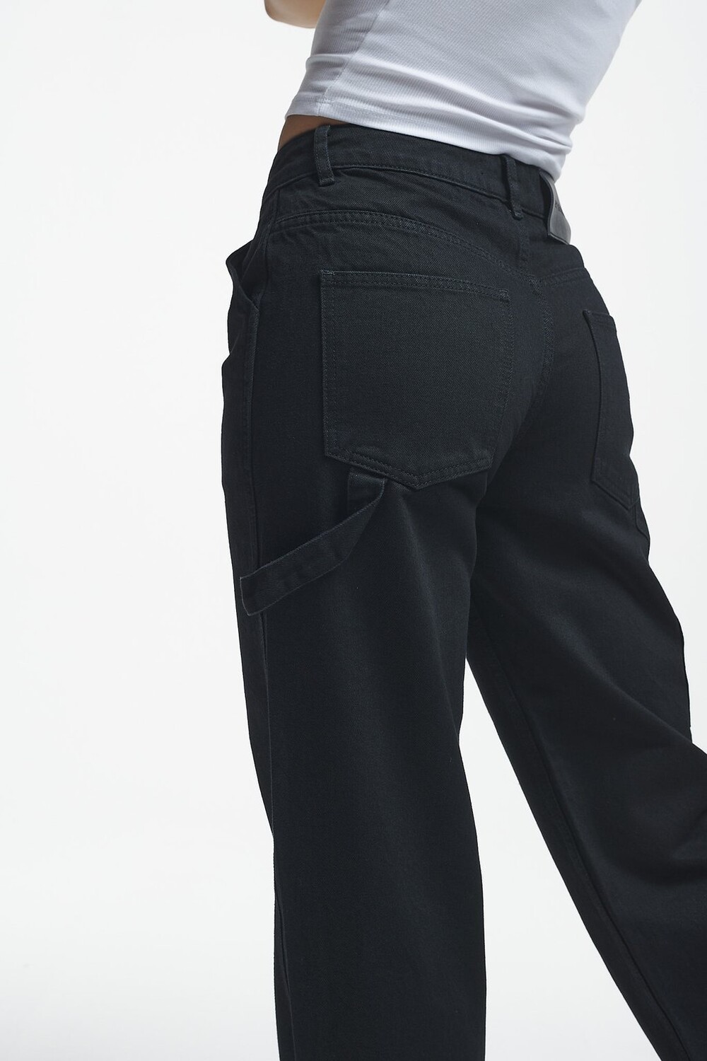 

Джинсы свободного кроя Anela Worker Baggy 2Y Studios, черные