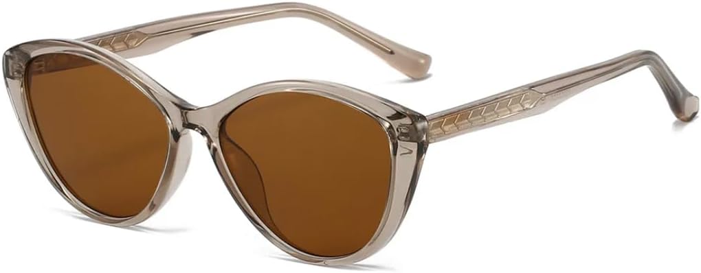 

Мужские солнцезащитные очки «кошачий глаз» с защитой от УФ-излучения UV400, модные зеленые овальные линзы, женские солнцезащитные очки в стиле панк UUPTTPL, Champagne Tea