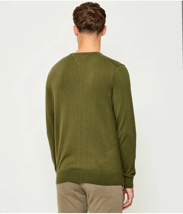 Необходимый свитер Regular fit Tommy Hilfiger, зеленый — фото 3