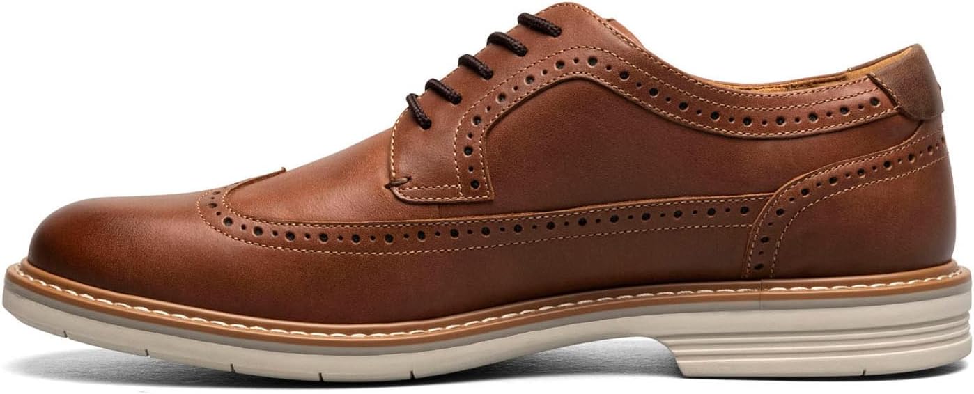 Мужские оксфорды Florsheim Norwalk с крыльями, Cognac — фото 4