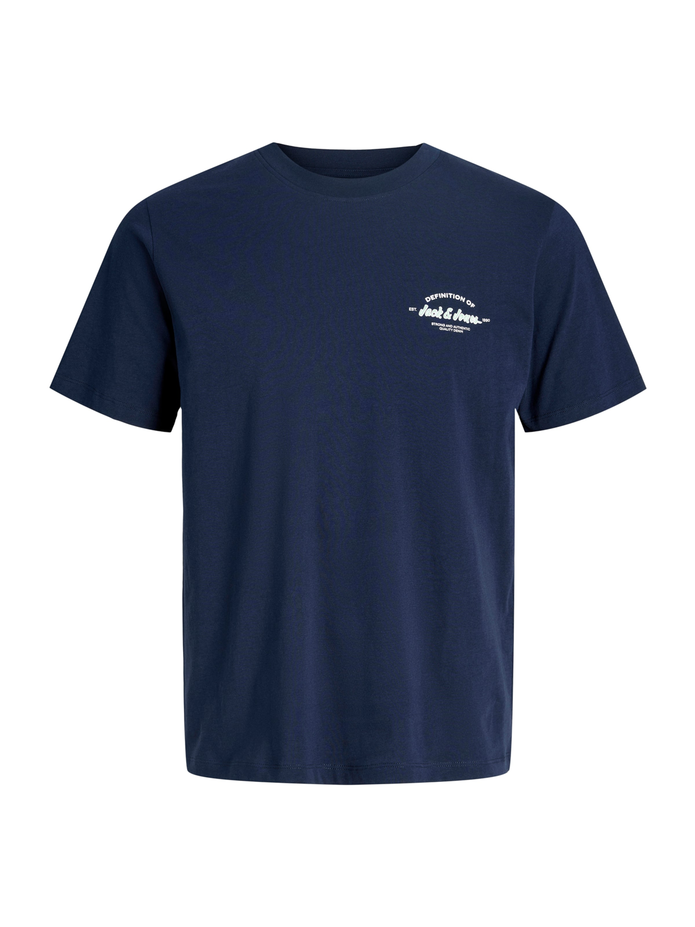 

Jack & Jones Plus Футболка 'JJBRANDON' в темно-синем цвете