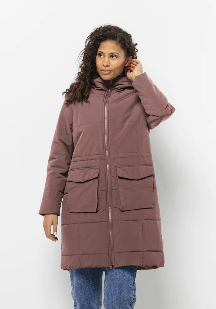 

Функциональная парка Jack Wolfskin "WHITE FROST PARKA W", с капюшоном, цвет Afterglow