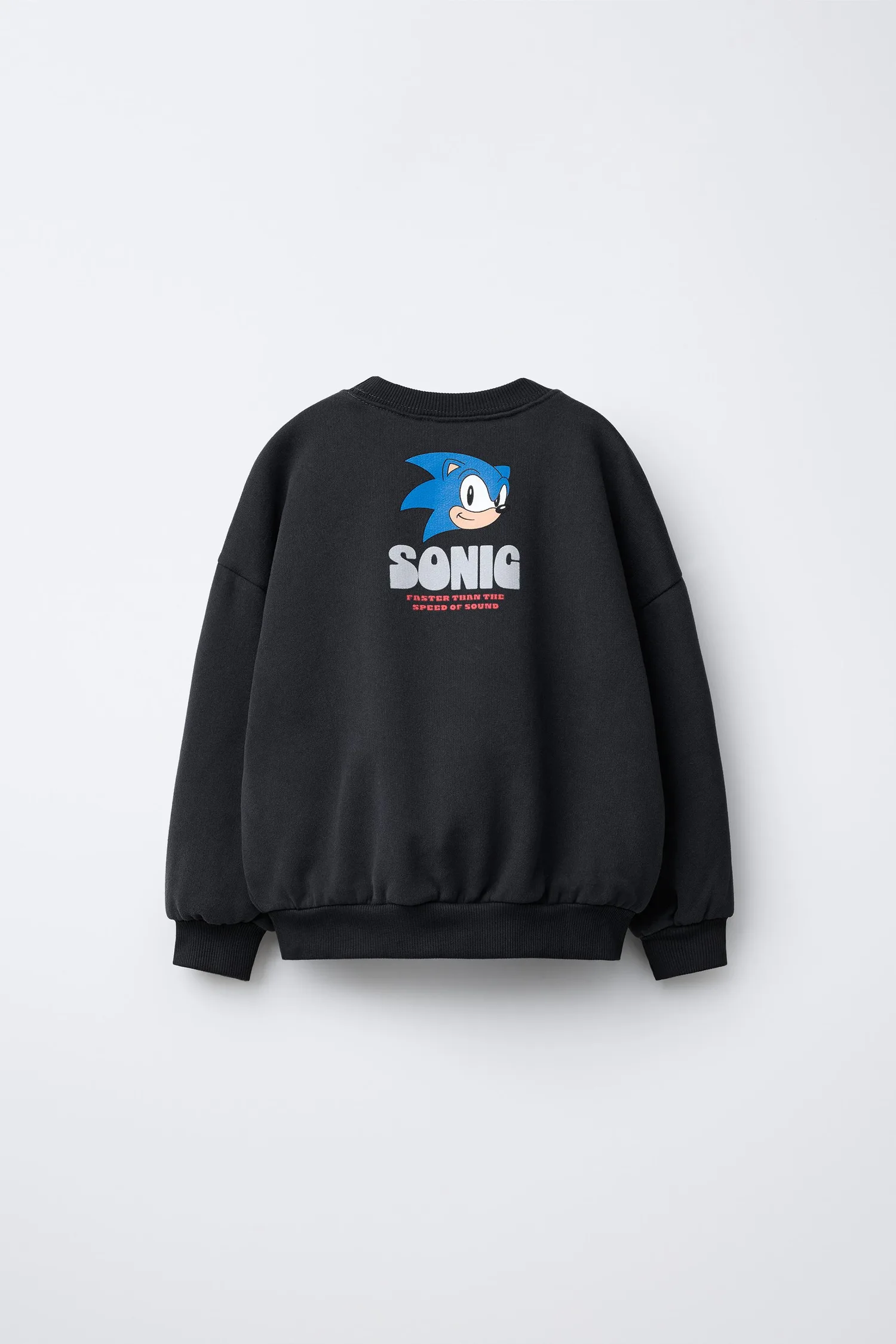 Толстовка sonic sega Zara, антрацитово-серый — фото 2